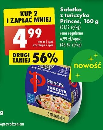Biedronka Tuńczyk w kawałkach z makaronem princes oferta