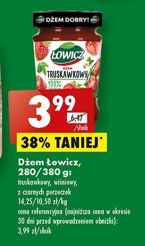 Biedronka Dżem truskawkowy łowicz oferta