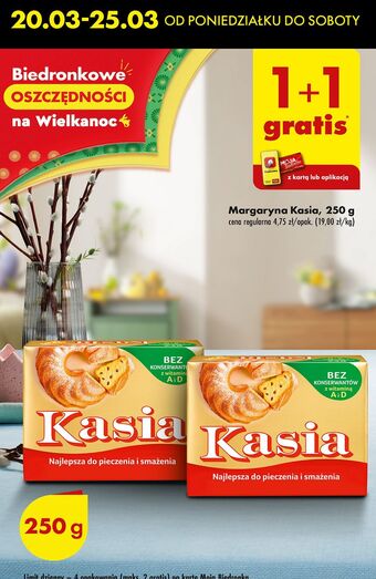 Biedronka Margaryna kasia oferta