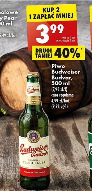 Biedronka Piwo budweiser oferta