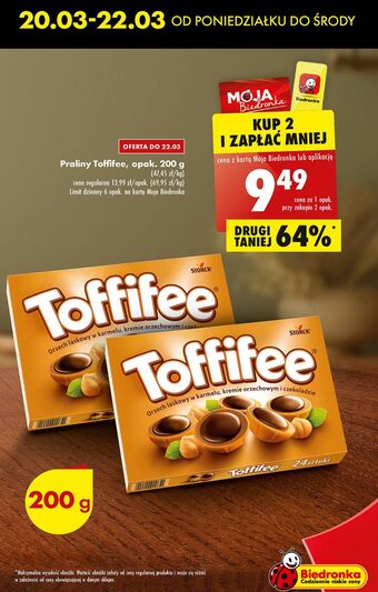 Biedronka Bombonierka toffifee oferta