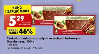 Biedronka Czekolada mleczna z całymi orzechami alpen gold nussbeisser oferta
