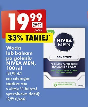 Biedronka Balsam po goleniu łagodzący nivea men sensitive oferta