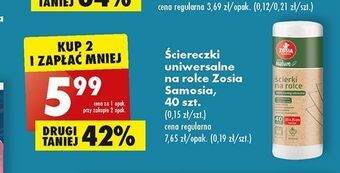Biedronka Ściereczki uniwersalne zosia samosia oferta