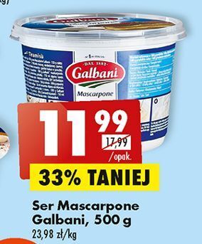 Biedronka Ser mascarpone galbani oferta