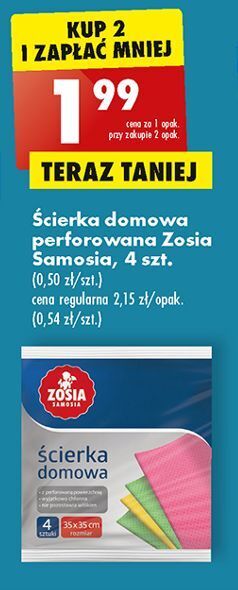Biedronka Ściereczki domowe perforowane zosia samosia oferta