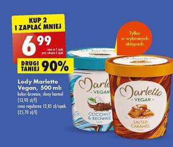 Biedronka Lody słony karmel marletto vegan oferta