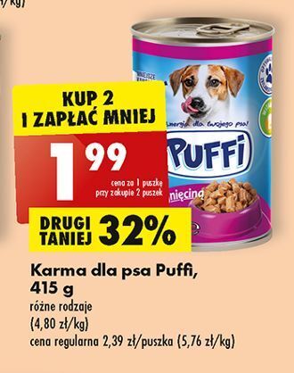 Biedronka Karma dla psa z jagnięciną puffi oferta