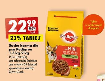 Biedronka Karma dla psa mini adult z wołowiną pedigree vital oferta