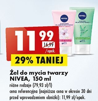 Biedronka Żel-krem do mycia twarzy cera sucha i wrażliwa nivea face essentials oferta