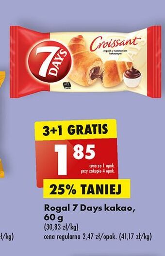 Croissant z nadzieniem o smaku kakaowym 7 days