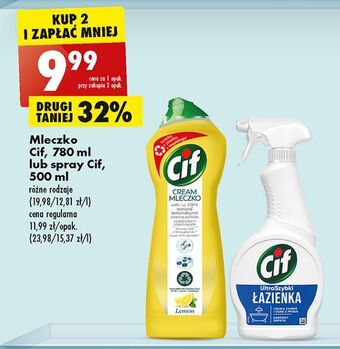 Biedronka Mleczko do czyszczenia lemon cif cream oferta