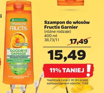 Netto Szampon do włosów garnier fructis goodbye damage oferta