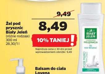 Netto Żel pod prysznic nawilżający biały jeleń kozie mleko oferta