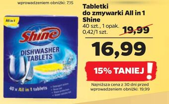 Netto Tabletki do zmywarki shine all in 1 oferta
