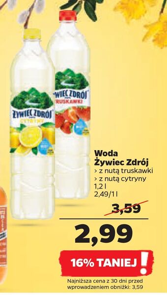 Netto Woda truskawkowa żywiec zdrój z nutą... oferta