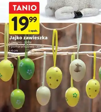 Intermarche Jajko zawieszka 4 cm pomarańczowo-żółte oferta