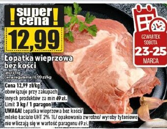 Topaz Łopatka wieprzowa bez kości 1kg oferta