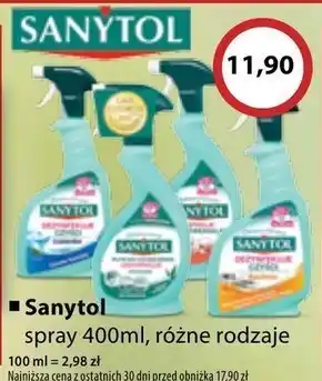 Drogeria alicja Spray czyszczący sanytol oferta