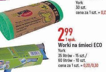 E.Leclerc Worki na śmieci ecologic 60 l york oferta