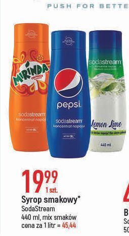 E.Leclerc Sok do przygotowania napojów gazowanych mirinda sodastream oferta