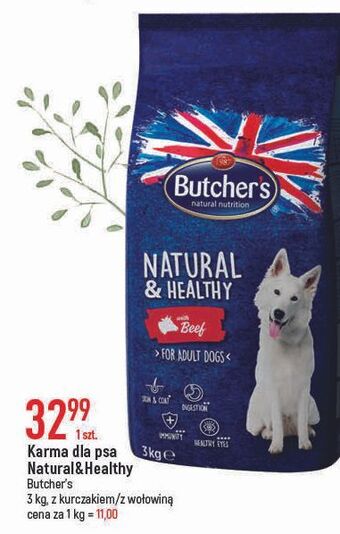 Karma dla psa z wołowiną butcher's natural & healthy
