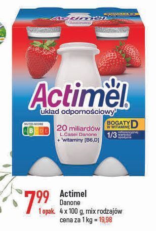 E.Leclerc Jogurt truskawka danone actimel oferta