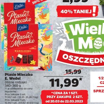 Netto Ptasie mleczko e.wedel oferta