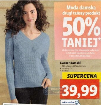 Lidl Sweter damski oferta