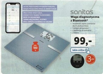 Lidl Sanitas Waga diagnostyczna z Bluetooth oferta