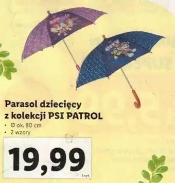 Lidl Parasol dziecięcy z kolekcji Psi Patrol oferta