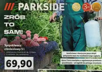 Lidl Parkside Spryskiwacz ciśnieniowy 5l oferta