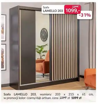 Agata Meble Szafa Lamello 203 x 215 x 61 cm oferta