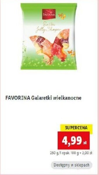 Lidl Favorina Galaretki wielkanocne 250g oferta