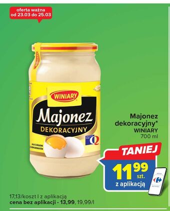 Carrefour Express Majonez dekoracyjny winiary oferta