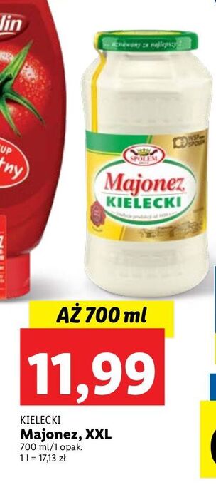 Lidl Majonez kielecki społem kielce oferta