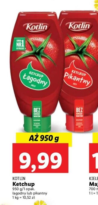 Lidl Ketchup łagodny kotlin oferta
