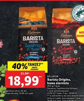 Lidl Kawa bellarom barista tanzania i brazylia oferta