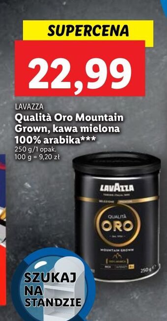 Lidl Kawa puszka lavazza qualita oro mountain grown oferta