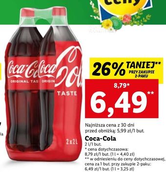 Lidl Napój coca-cola oferta