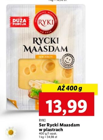 Lidl Ser rycki maasdam ryki oferta