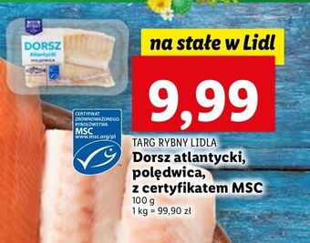 Lidl Dorsz atlantycki - polędwica targ rybny lidla oferta