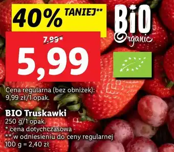 Lidl Truskawki bio organic oferta