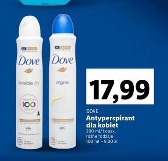 Lidl Dezodorant dove invisible dry oferta