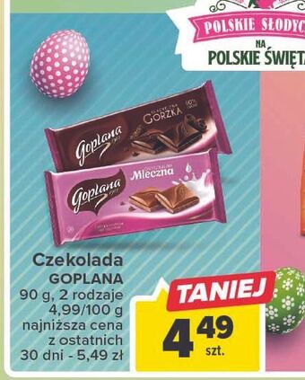 Carrefour Czekolada mleczna goplana oferta