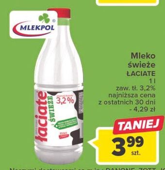 Carrefour Mleko 3.2% łaciate oferta