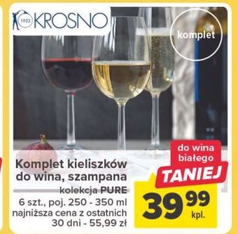 Carrefour Kieliszek do wina czerwonego pure 350 ml krosno s.a. oferta