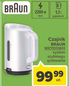 Carrefour Czajnik wk1100wh braun oferta
