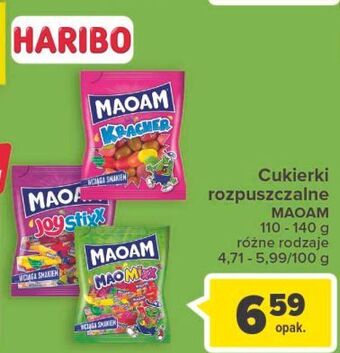 Carrefour Cukierki rozpuszczalne joystixx haribo maoam oferta