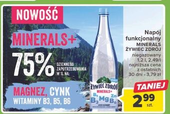 Carrefour Woda lekko gazowana żywiec zdrój minerals+ oferta
